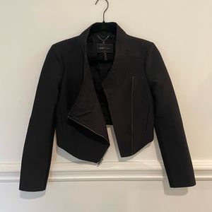 BCBG cropped asymmetrical blazer EUC